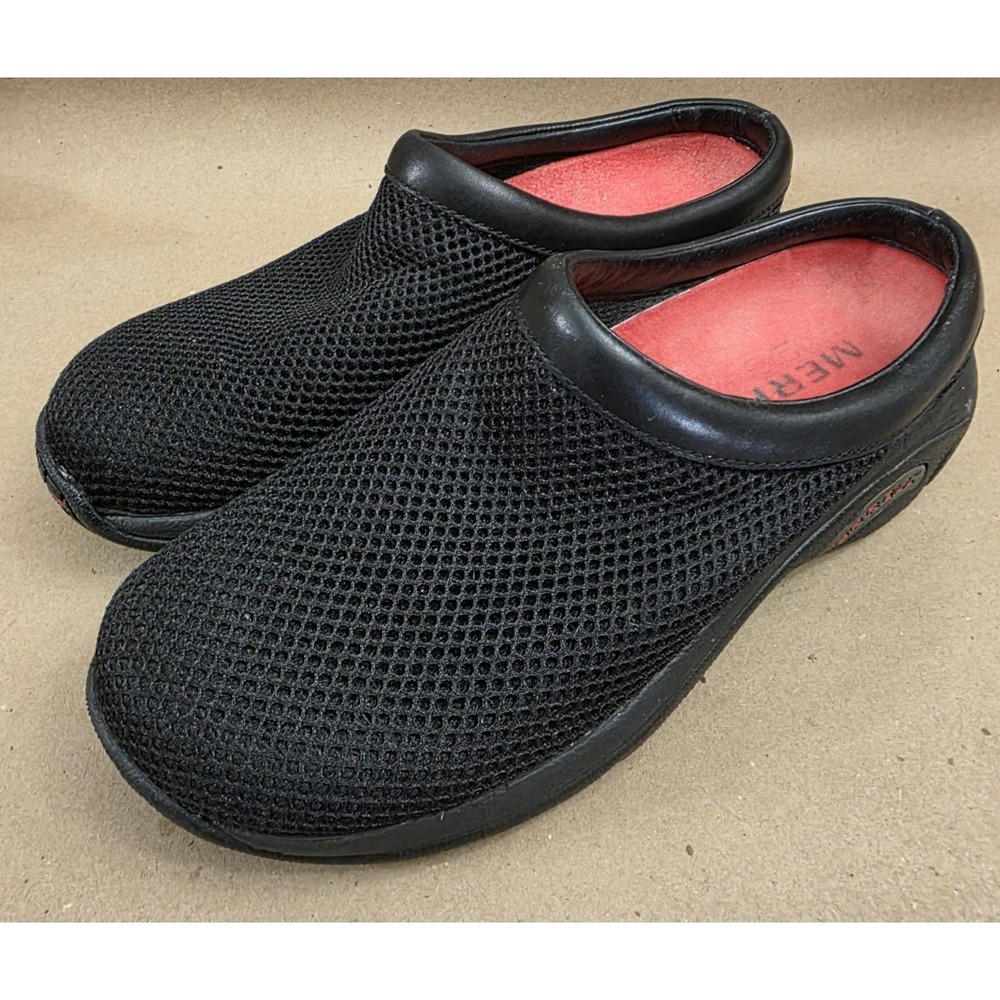 Merrell (Sz 7.5)  Mule Clog Womens Black Encore Breeze Mesh Comfort J62120 - Picture 4 of 11